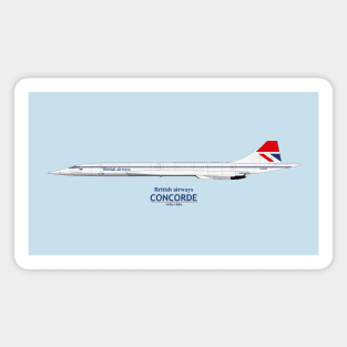 British Airways Concorde 1976 To 1984 Magnet